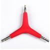 Ferramenta de reparo de bicicleta três chave de garfo tipo Y Allen ferramenta de chave 4/5/6mm chave de punho vermelho