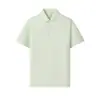 Camisa Polo Sin Costuras de Sensación Helada de Verano 10A Antibacterial Protección Solar Fresca Manga Corta Estilo Unisex