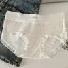 Ropa Interior para Niñas de Algodón Puro Estilo "Deseo Puro Perezoso" Clase A 10A Antibacteriana Entrepierna Extendida Encaje Dulce Bragas para Mujer
