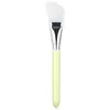 Brocha de silicona de doble cabezal y doble propósito con cuchara para aplicar mascarilla de barro, brocha facial en forma de abanico para ácido de frutas, herramienta de maquillaje de belleza