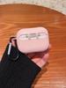 Estuche para auriculares esmerilado de color sólido simple, estuche protector para auriculares Airpods 4, estuche de TPU para auriculares Apple.