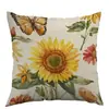 Producto de Amazon Tk Más Vendido Transfronterizo: Sol de Primavera Vintage con Girasoles Rojos y Amarillos y Mariposas en el Aire, Personalizable y Disponible para Mayorista