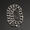 Pulseira Masculina Corrente Cubana O-Link Seis Lados Polida Banhada a Ouro Aço Inoxidável À Prova D'água Estilo Hip-Hop Punk Atravessa Fronteiras Atacado