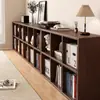 Estante pequena de mesa estante de chão para armazenamento estante de livros para sala de estar combinação livre armário em grade armário baixo armário de parede para itens diversos
