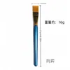 Xiang Yi pincel de óleo azul para pintura cross-border grande plano lã de nylon cabo de madeira pincel de óleo pincel grande pincel de fileira grande vendas diretas da fábrica