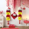 Casal de Couplet para o Festival da Primavera Hello Kitty 2026 Adesivos de Porta Adesivos de Bênção de Ano Novo Kt Pelúcia Novo Estilo Casal de Couplet para o Festival da Primavera