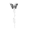 Popular aleación cristal mariposa perla colgante cadena joyería para uñas Nuevo Aurora mariposa tridimensional accesorios de diamantes
