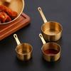 Prato de Tempero para Churrasco em Aço Inoxidável, Copinho de Molho para Steak Estilo Ocidental para Crianças, Copinho de Molho de Tomate, Copinho de Tempero Rose Gold