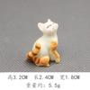 Ornamentos de animais de micro paisagem criativos boneca em miniatura modelo de resina gato gatinho gato flor gato