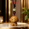 Sândalo Dourado Nova Versão dos Doze Signos do Zodíaco Pingente para Celular Pingente de Madeira para Bolsa Chaveiro Argola Lembrancinha