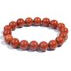 Acessórios Estilo Chinês Novo Retrô Pulseira de Pedra Bruta Natural Pulseira de Contas de Pedra Vermelha Feita à Mão Pulseira de Pedra Vermelha de Jade