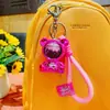 Llavero Creativo y Moderno de Oso Cielo Estrellado, Llavero Personalizado para Coche de Hombre, Colgante para Bolso de Mujer, Exquisito Accesorio Pequeño
