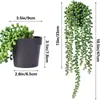 Amazon Plantas Colgantes Artificiales Mandala Hojas de Eucalipto Vid Plantas Falsas en Maceta Decoración Interior y Exterior