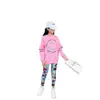 Calças cropped estilo coreano novas de outono e verão para crianças de 3 a 11 anos, coloridas estampadas, leggings para meninas, finas, para uso externo, transfronteiriças