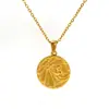 Popular Collar de Acero Inoxidable de los Doce Signos del Zodiaco de Amazon, Diseño de Nicho Moderno y Versátil Cadena para Clavícula de Disco Retro