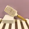 Peine popular de madera de grado A para alisar el cabello, peine de masaje, peine de cojín de aire, peine de airbag, peine curvo para peinar, peine alisador y rizador