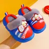 Pantuflas de Felpa Cálidas Antideslizantes de Algodón para Interiores para Niños Pequeños y Niños Mayores