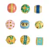 Cuerpo entero plata S925 chapada en oro de 24K cuentas espaciadoras cocidas en azul accesorios para joyería DIY hechos a mano pulsera tejida cuentas decorativas cuentas sueltas