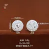 Cuentas Redondas de Filigrana Hueca Plateado Arena con Cobre, Color Fuerte que Perdura, Puzuo, para Atraer Riqueza y Buena Fortuna, Cuentas Espaciadoras Redondas con Forma de Anillo Donut, Agujero Pasante