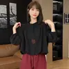 La popular camisa elegante y juvenil de estilo francés de este año para mujer es única, hermosa y tiene un aire de alta gama.