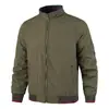 Jaqueta Reversível Masculina com Gola Alta, Estilo Primavera e Outono, Roupa Externa Casual para Pais de Meia-Idade, Modelagem Solta, à Prova de Vento, Uso Dupla Face Roupas Masculinas