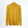 Suéter para Hombre Otoño e Invierno Color Sólido Cuello Redondo Jersey de Punto Juvenil Simple Cálido Ropa Interior de Punto Ropa para Hombre