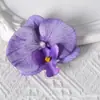 Pétalas de cabeça de flor phalaenopsis de filme artificial acessórios de flor artificial adorno de cabeça grampo de cabelo diy feito à mão decoração de casamento
