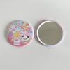 Espejo Redondo Pequeño Mini Original Ins Dibujos Animados Corazón de Niña Cachorro Portátil Portátil Espejo Estudiante Maquillaje y Maquillaje Espejo Pequeño