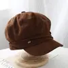 Novo Chapéu Octogonal Maillard 2026 para Mulheres, Outono e Inverno, Circunferência da Cabeça Grande, Emagrecimento Facial, Boina Versátil Newsboy com Bico de Pato