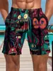 Comercio exterior transfronterizo Amazon shorts de verano para hombre pantalones de playa casuales holgados estilo callejero pantalones cortos casuales con estampado 3D