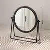 Espejo Pequeño de Alta Calidad, Elegante, Estilo Lujo Ligero para Escritorio, Adecuado para Estudiantes y Uso Doméstico, Espejo de Tocador de Escritorio, Espejo Unilateral para Dormitorio, Espejo de Maquillaje
