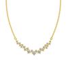 Collar explosivo de plata esterlina S925 estilo coreano para mujer, con diseño de circón y diamantes en fila tachonados de estrellas, exquisita cadena de clavícula en forma de V de alta calidad.