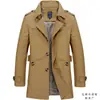 Chaqueta casual para hombre de moda 2022 primavera nueva chaqueta de trabajo para hombre abrigo de trabajo gabardina de algodón lavado