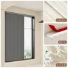 Cortinas Específicas para Banheiro, Cortinas Dobráveis Impermeáveis Pretas Anti-Olho Sem Furo para Janelas Pequenas de Banheiro