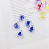 Cuentas acrílicas de doble cara transparentes para hacer pulseras, pendientes y accesorios de joyería, material de cuentas sueltas.