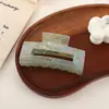 Pinza de Tiburón Sirena Iridiscente Tamaño Grande Garra de Acetato Imitación para Mujeres Pasador Trasero de la Cabeza Pinza para Moño de Cabello Accesorios para el Cabello al por Mayor
