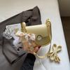 Bolsa Transversal Moderna para Mulheres Verão 2025 Nova Moda Bolsa Quadrada Pequena Bolsa de Ombro Transversal Pequena