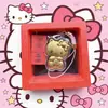Llavero con Lanyard de Gato Kt de Dibujos Animados Colgante de Cadena para Teléfono de Oro Puro 999 Hello Kitty Regalo Promocional Pequeño Recuerdo