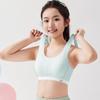 Roupa íntima esportiva Anfiya para meninas, corrida, terremoto, alunos do ensino fundamental, período de desenvolvimento, top, sutiã com bojo fixo para meninas, sutiã