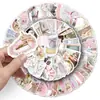 100 pegatinas de graffiti estilo ballet rosa pequeñas frescas para tarjeta goo, cuenta manual, funda de teléfono móvil, equipaje, pegatinas para taza