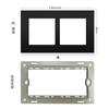 Accesorios para enchufes de pared con interruptor de pared de 86 bordes negros. El marco de PC y el módulo de función 52 se pueden combinar libremente.