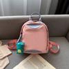 2019 Novo Estilo Coreano Moda All-match Mochila Feminina Oxford Pano Mini Mochila Nylon Pano Cor Contraste Campus Pequena Bolsa