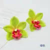 Flores Artificiales Estilo Nuevo Flores Orquídeas Película Tocados de Minorías Étnicas Fabricación Flor de Orquídea Salón de Bodas Pared de Flores Decoración de Bodas