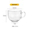 Copo de leite de grande capacidade copo de café da manhã aveia raiz de lótus em pó de vidro transparente xícara de café lidar com copo produtos de bem-estar atacado