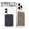 Soporte Magnético para Tarjetas Magsafe H es Adecuado para Teléfono Móvil Apple iPhone 17/16/15 Pegatina Trasera Soporte Magnético Fuerte Tarjetero Invisible