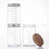 Frasco de vidrio transparente tipo Mason con escala, botella para fermentar masa, recipiente para cultivo de levadura, frasco de almacenamiento sellado para alimentos domésticos