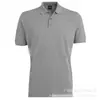 Estampado DIY personalizado Nova camiseta de algodão mercerizado macacão lapela branco high-end camisa polo LOGO impressão terno de atividade