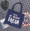 Bolsa de compras de mezclilla directa de fábrica, bolsa de lona plegable, bolsa de algodón ecológica al por mayor, logotipo imprimible