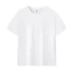 Qisheng Modelo de Exportación Personalizado 2025 Peso Pesado 230g Ajustado Algodón Puro Pequeño Hombro Descubierto Versátil Holgado Manga Corta Camiseta para Hombre