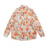 Diseño Vintage Vintage Sentido Chic Camisa Hombres Estilo Hong Kong Holgada Estilo Hawaiano Manga Larga Pareja Camisa Floral